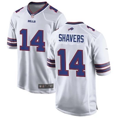 Tyrell Shavers Men's Nike White Buffalo Bills Custom Game Jersey