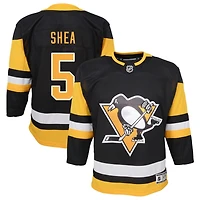 Ryan Shea Youth Black Pittsburgh Penguins Home Premier Custom Jersey