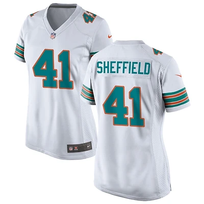 Kendall Sheffield Women's Nike  White Miami Dolphins Alternate Custom Game Jersey