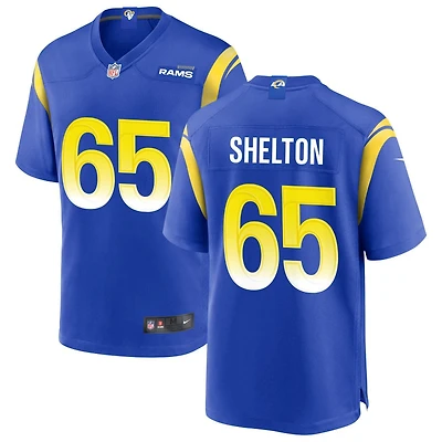 Coleman Shelton Men's Nike Royal Los Angeles Rams Custom Game Jersey