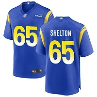 Coleman Shelton Men's Nike Royal Los Angeles Rams Custom Game Jersey