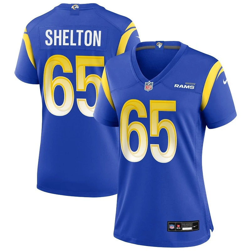 Coleman Shelton Women's Nike Los Angeles Rams Royal Custom Game Jersey
