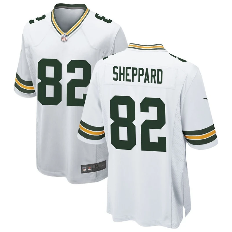 Will Sheppard Men's Nike White Green Bay Packers Custom Game Jersey