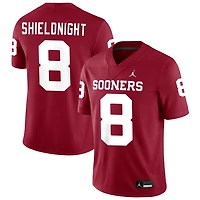 Alex Shieldnight Men's Jordan Brand Crimson Oklahoma Sooners NIL Pick-A-Player Football Replica Jersey