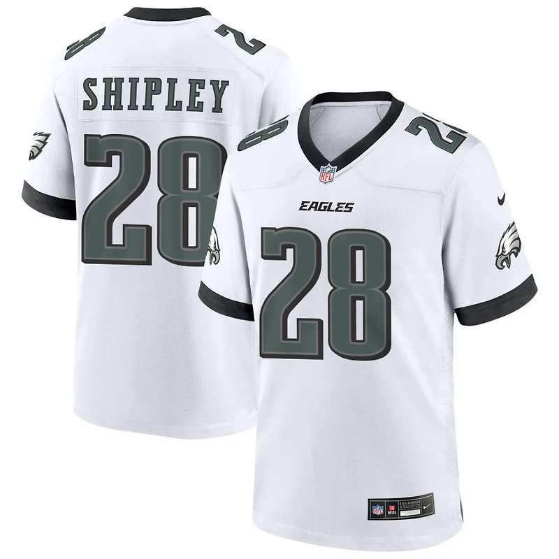 Will Shipley Men's Nike White Philadelphia Eagles Custom Game Jersey