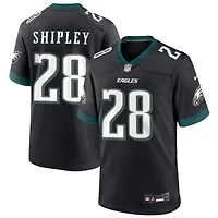 Will Shipley Men's Nike Black Philadelphia Eagles Alternate Custom Game Jersey