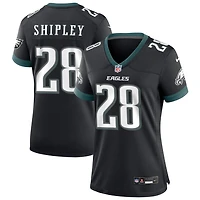 Will Shipley Women's Nike Black Philadelphia Eagles Alternate Custom Game Jersey