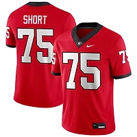 Mason Short Men's Nike Red Georgia Bulldogs NIL Pick-A-Player Game Jersey