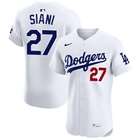 Michael Siani Men's Nike White Los Angeles Dodgers Home Elite Custom Jersey