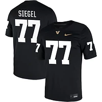 David Siegel Men's Nike Black Vanderbilt Commodores NIL Pick-A-Player Game Jersey