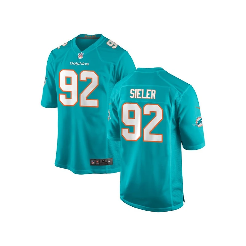 Zach Sieler Youth Nike Aqua Miami Dolphins 2018 Custom Game Jersey
