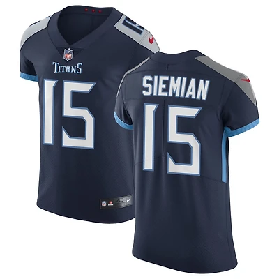 Trevor Siemian Men's Nike Navy Tennessee Titans Vapor Untouchable Custom Elite Jersey