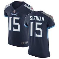 Trevor Siemian Men's Nike Navy Tennessee Titans Vapor Untouchable Custom Elite Jersey