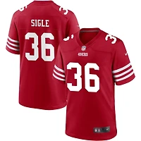 Marques Sigle Men's Nike Scarlet San Francisco 49ers Custom Jersey
