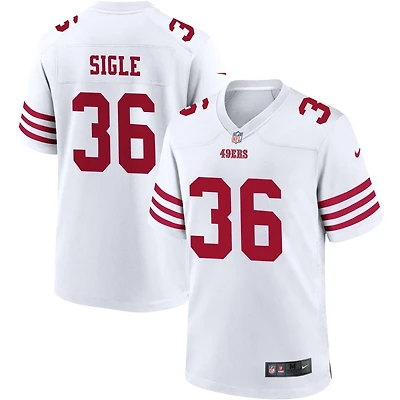 Marques Sigle Men's Nike White San Francisco 49ers Game Custom Player Jersey