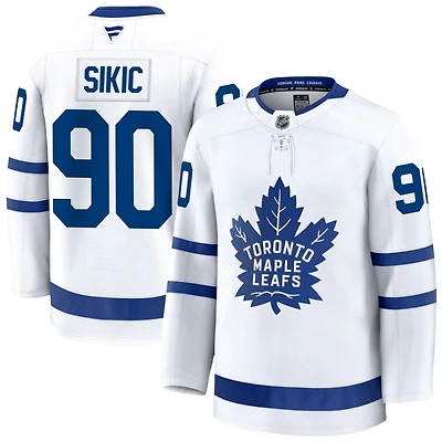 Marko Sikic Men's Fanatics White Toronto Maple Leafs Away Premium Custom Jersey