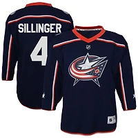 Cole Sillinger Youth  Navy Columbus Blue Jackets Home Replica Custom Jersey