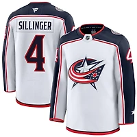 Cole Sillinger Men's Fanatics White Columbus Blue Jackets Away Premium Custom Jersey