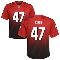 Joshua Simon Youth Nike Red Atlanta Falcons Alternate Custom Game Jersey