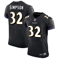 Trenton Simpson Men's Nike Black Baltimore Ravens Speed Machine Elite Custom Jersey