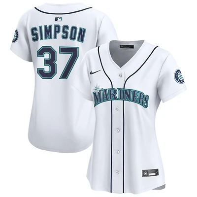 Josh Simpson Women's Nike White Seattle Mariners Home Limited Custom Jersey