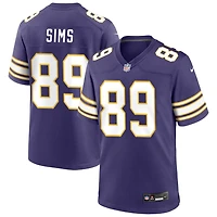 Ben Sims Men's Nike Purple Minnesota Vikings Classic Custom Game Jersey