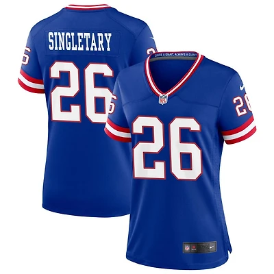 Devin Singletary Women's Nike Royal New York Giants Classic Custom Game Jersey
