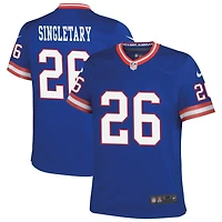 Devin Singletary Youth Nike Royal New York Giants Classic Custom Game Jersey