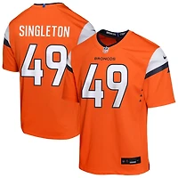 Alex Singleton Youth Nike  Orange Denver Broncos Mile High Collection Custom Game Jersey