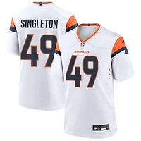 Alex Singleton Men's Nike  White Denver Broncos Mile High Collection Custom Game Jersey