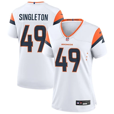 Alex Singleton Women's Nike White Denver Broncos Mile High Collection Custom Game Jersey