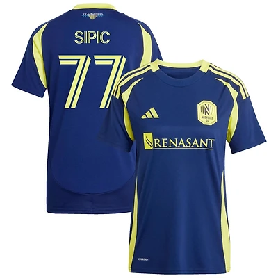 Adem Sipic Women's adidas  Navy Nashville SC 2025 The Heart of Nashville Kit Replica Custom Jersey