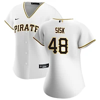 Evan Sisk Women's Nike White Pittsburgh Pirates Home Replica Custom Jersey