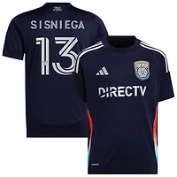 Pablo Sisniega Youth adidas  Navy San Diego FC 2025 State of Flow Replica Custom Jersey
