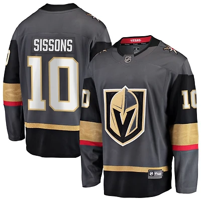 Colton Sissons Men's Fanatics Gray Vegas Golden Knights Alternate Breakaway Custom Jersey