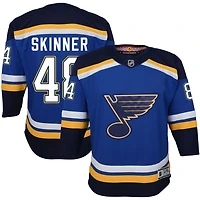Hunter Skinner Youth Blue St. Louis Blues Home Premier Custom Jersey