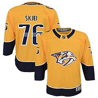 Brady Skjei Youth Yellow Nashville Predators Home Premier Custom Jersey
