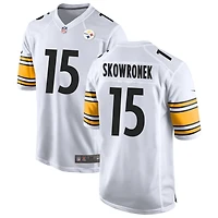 Ben Skowronek Men's Nike White Pittsburgh Steelers Game Custom Jersey