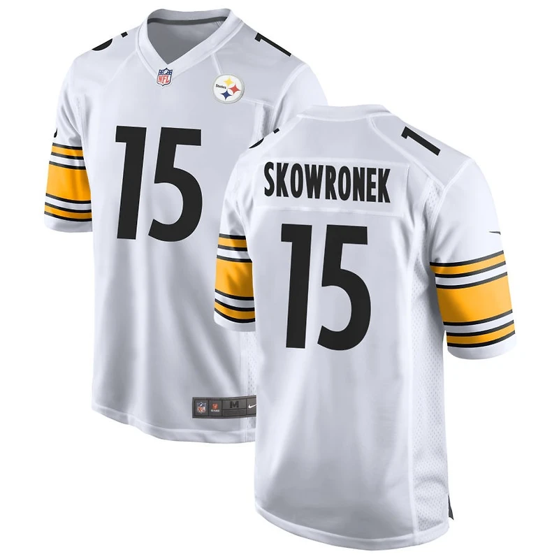 Ben Skowronek Men's Nike White Pittsburgh Steelers Game Custom Jersey