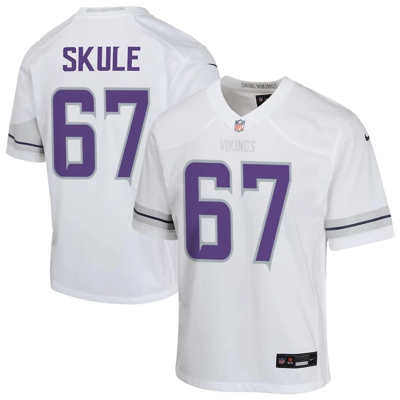 Justin Skule Youth Nike White Minnesota Vikings Alternate Custom Game Jersey