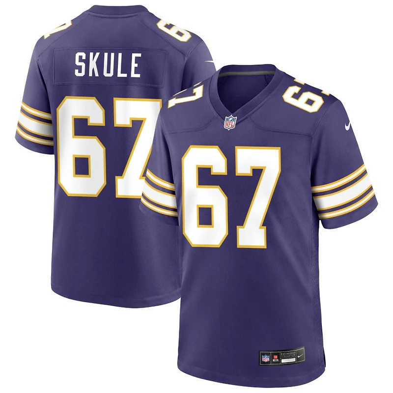 Justin Skule Men's Nike Purple Minnesota Vikings Classic Custom Game Jersey