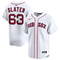 Justin Slaten Men's Nike White Boston Red Sox Home Limited Custom Jersey