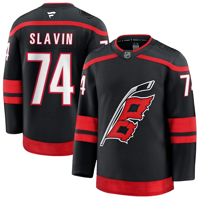 Jaccob Slavin Men's Fanatics Black Carolina Hurricanes Home Premium Custom Jersey