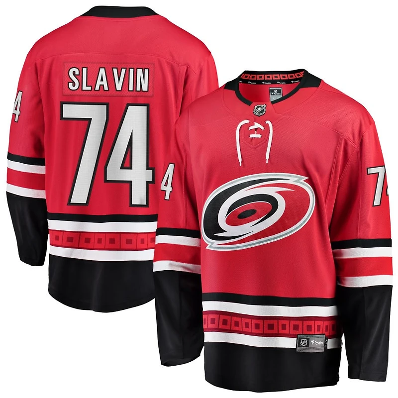 Jaccob Slavin Men's Fanatics Red Carolina Hurricanes Alternate Breakaway Custom Jersey