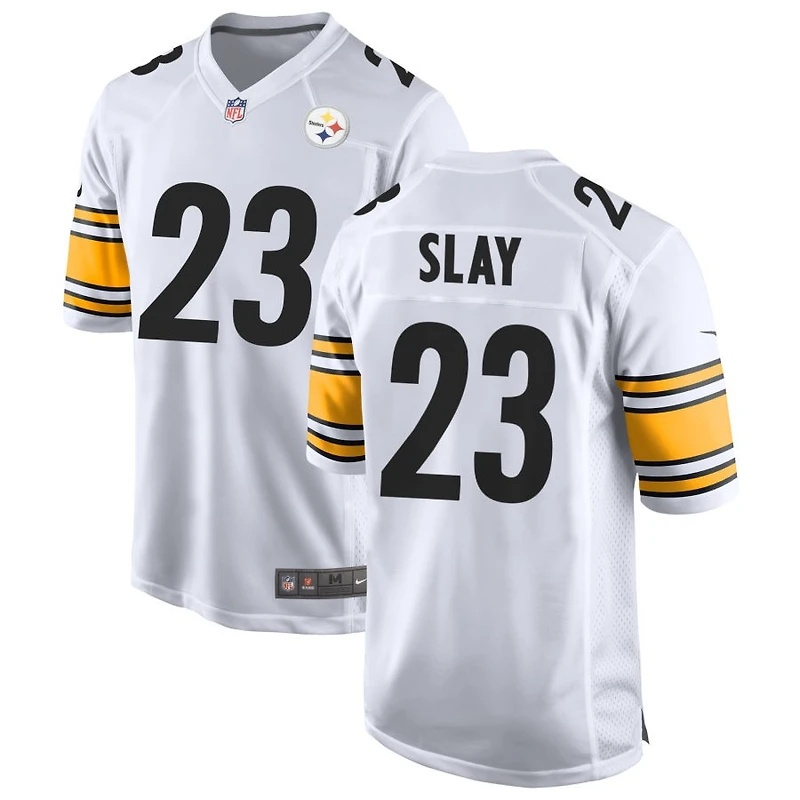 Darius Slay Men's Nike White Pittsburgh Steelers Game Custom Jersey