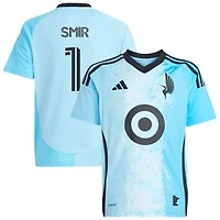 Alec Smir Youth adidas  Blue Minnesota United FC 2025 CONVERGENCE Replica Custom Jersey
