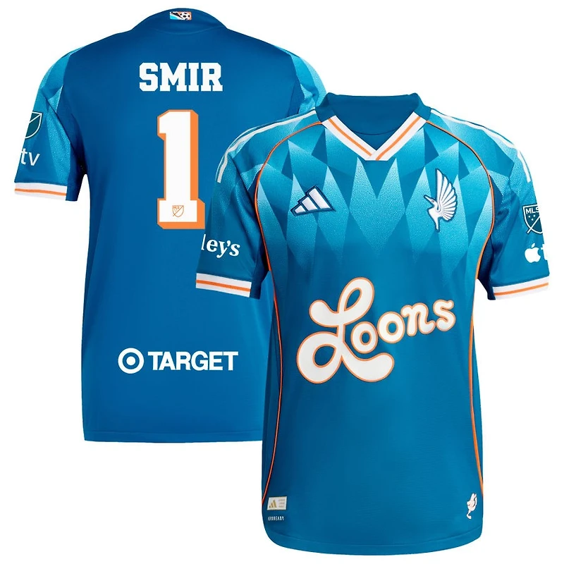 Alec Smir Men's adidas Blue Minnesota United FC 2025 Third Authentic Custom Jersey