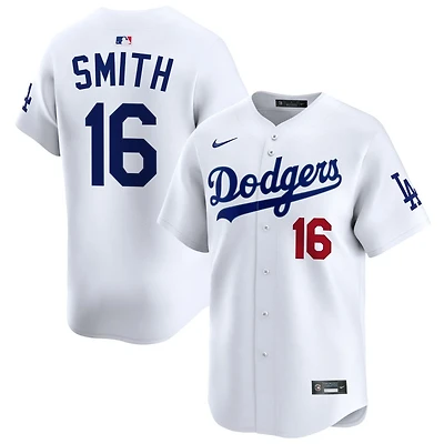 Will Smith Men's Nike White Los Angeles Dodgers Home Limited Custom Jersey