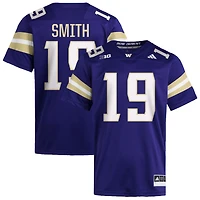 Caleb Smith Men's adidas  Purple Washington Huskies NIL Pick-A-Player Home Premier Football Jersey