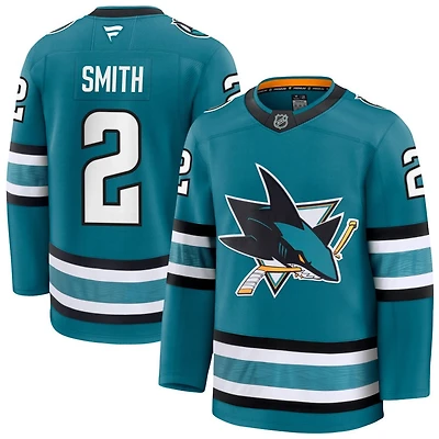 Will Smith Men's Fanatics Teal San Jose Sharks Home Premium Custom Jersey